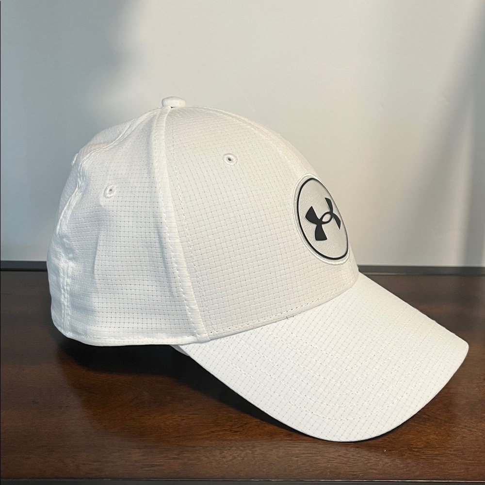 Under Armour Men’s UA Golf Hat Vented Cap (White) Size Large/Extra Large L/XL - Picture 4 of 8